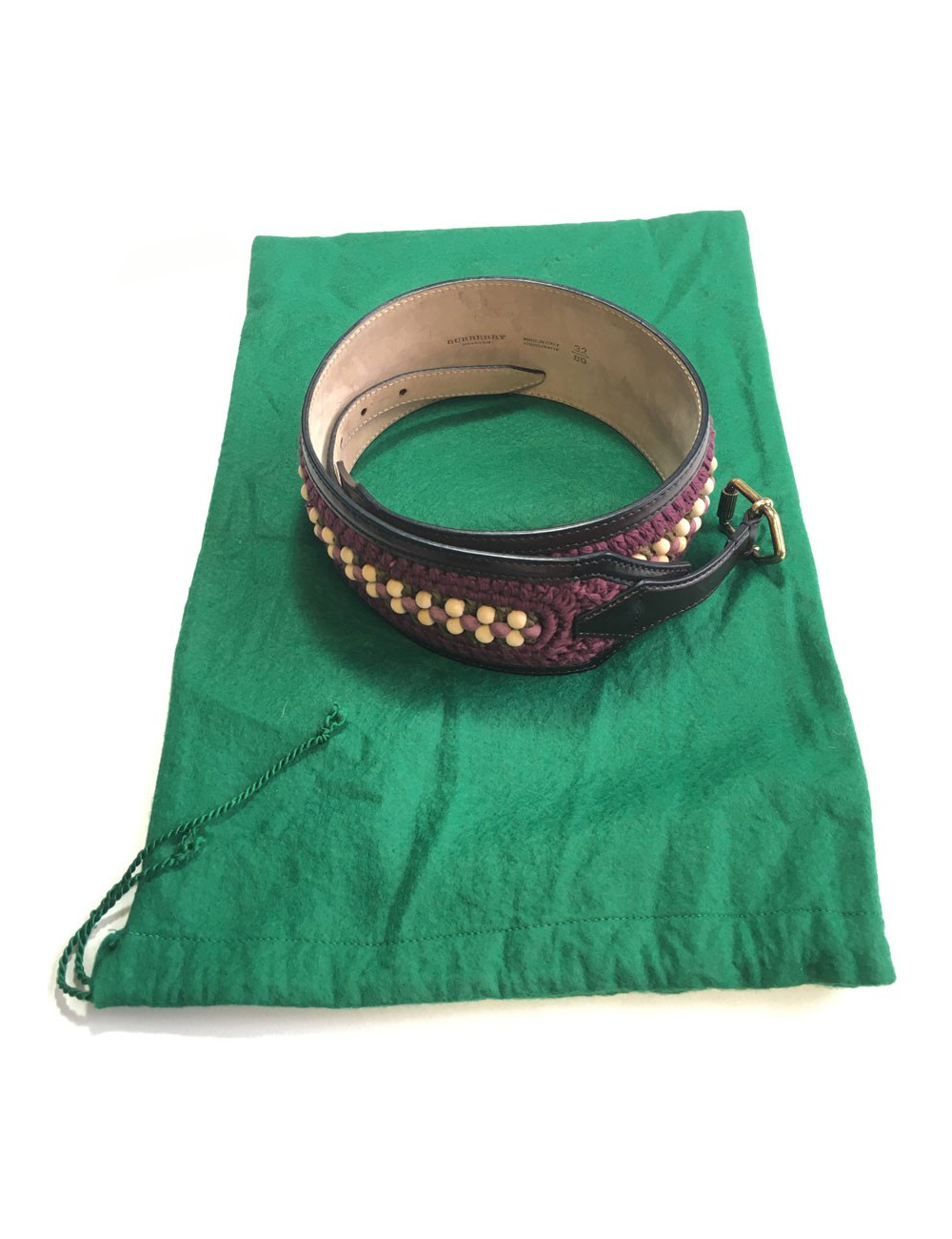 xxx Ceinture BURBERRY PRORSUM en cuir violet T80