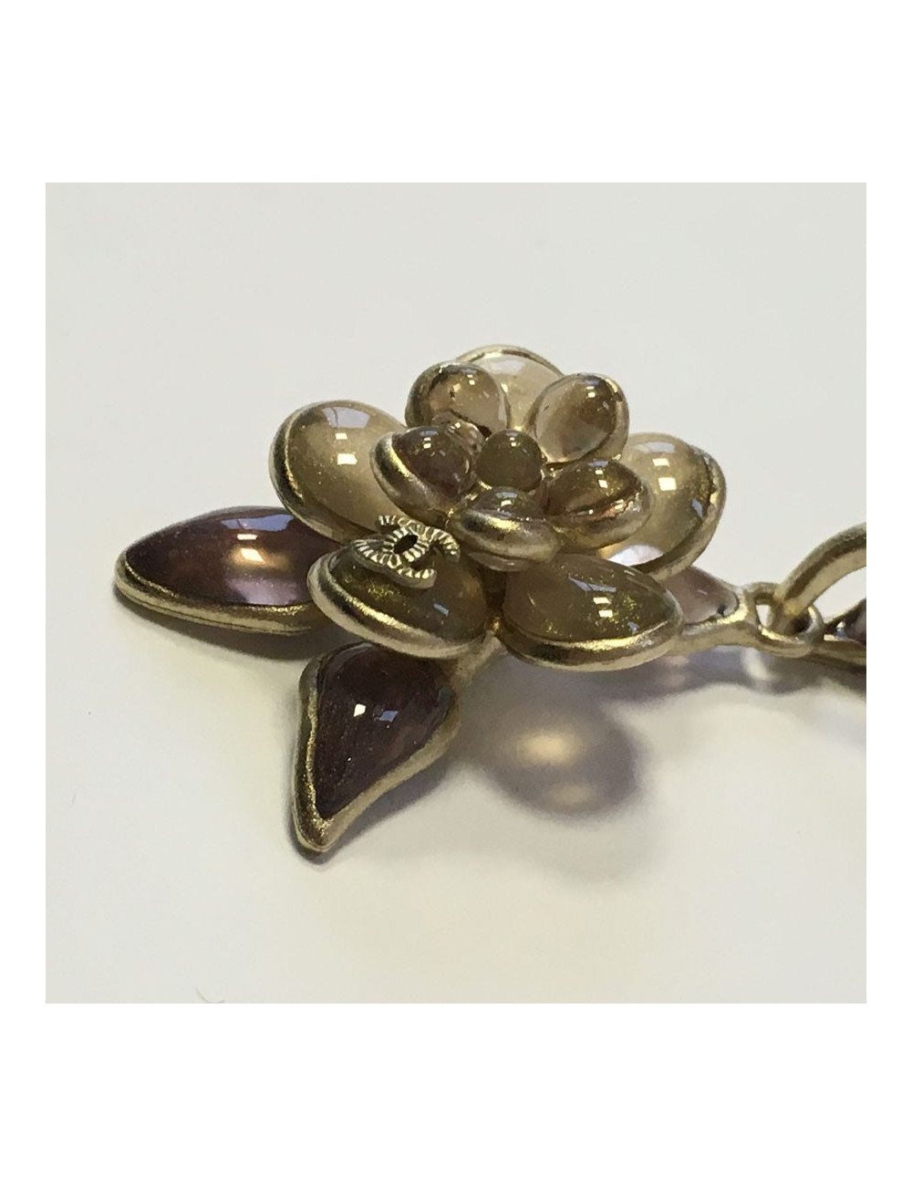 Necklace CHANEL Camellia glittery glass