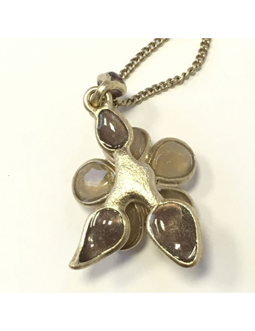 Necklace CHANEL Camellia glittery glass