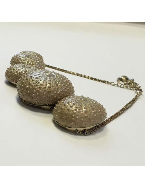 CHANEL necklace "Sea Urchin" in gilded metal