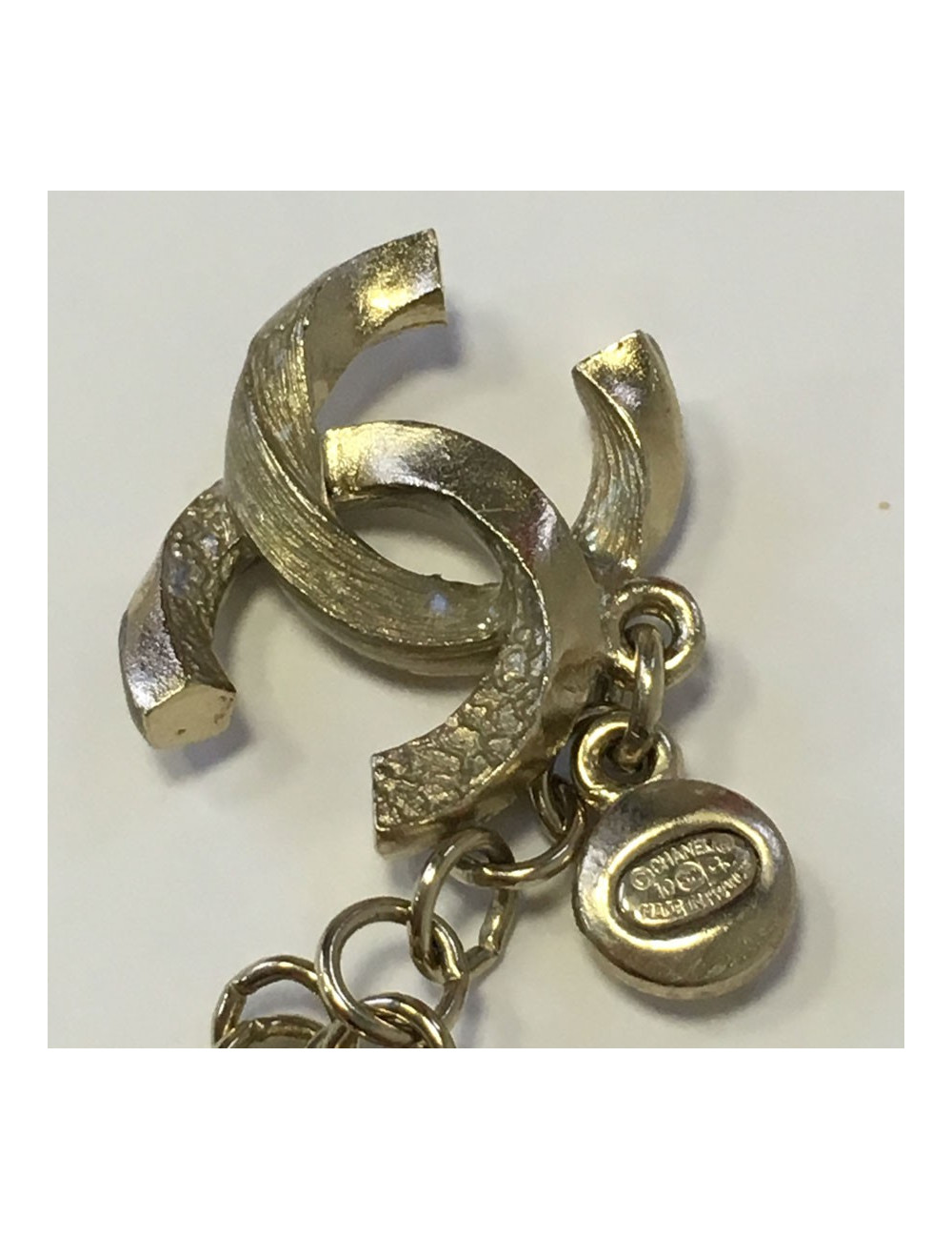 CHANEL necklace "Sea Urchin" in gilded metal