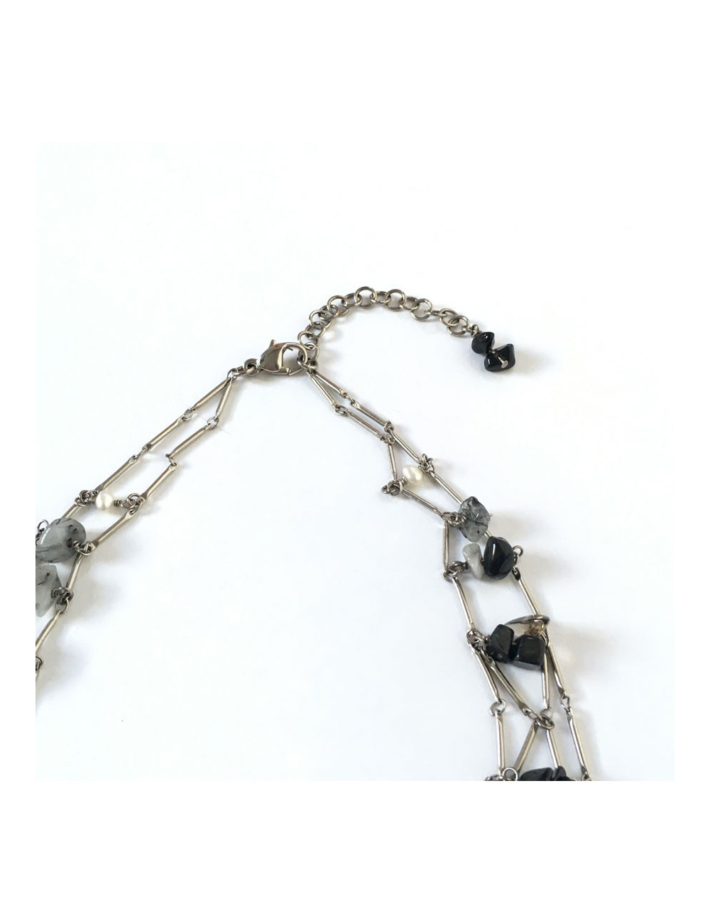 Plastron CHANEL pearls and stones