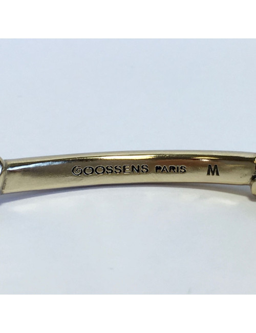GOOSSENS Paris gilded metal bracelet size M