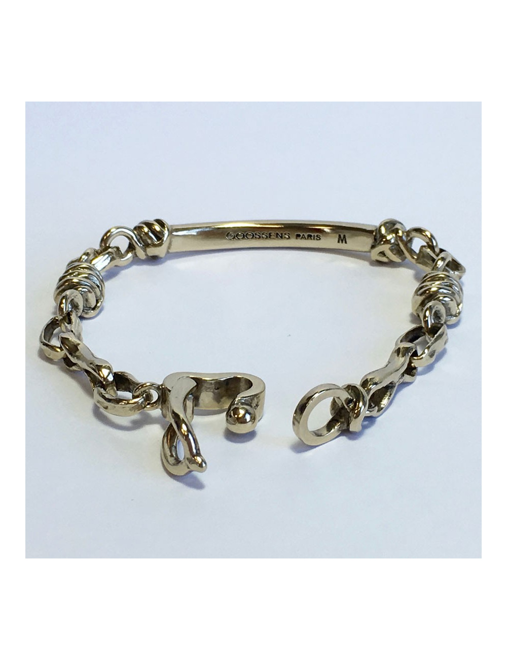 GOOSSENS Paris gilded metal bracelet size M