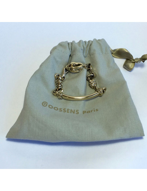GOOSSENS Paris gilded metal bracelet size M