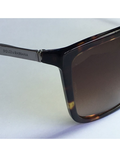& DOLCE GABBANA Brown tortoiseshell sunglasses