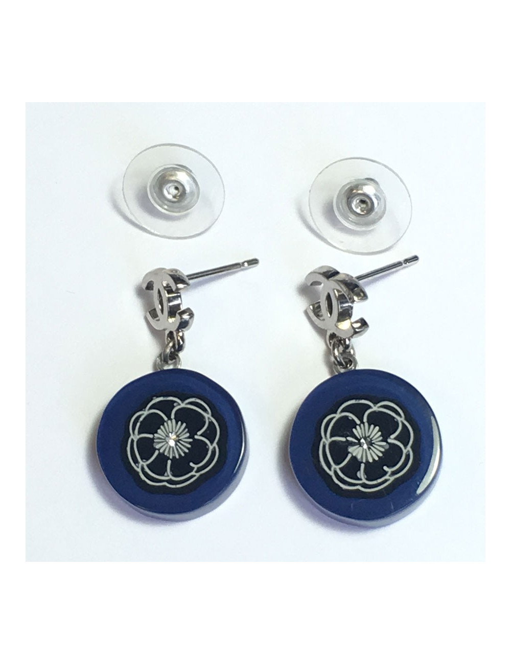 Blue plexi-nails CHANEL earrings