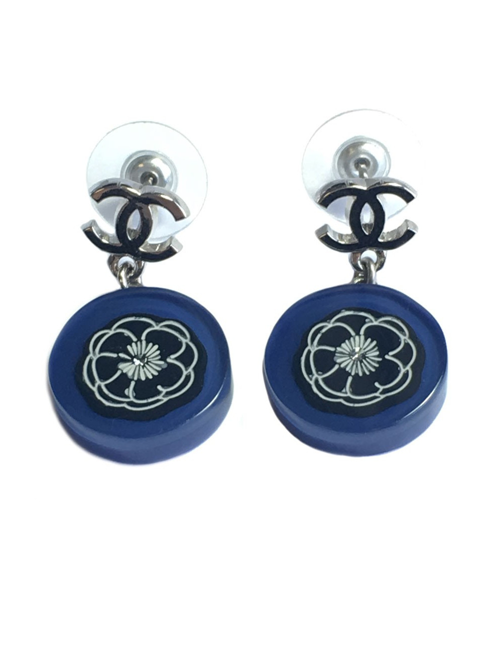 Blue plexi-nails CHANEL earrings