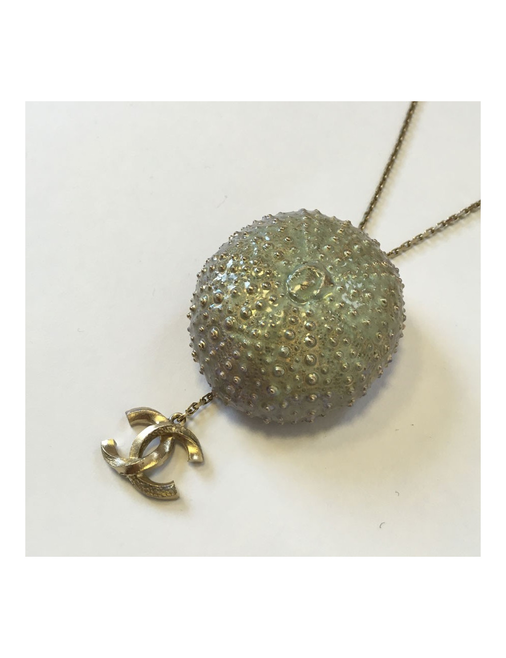 Necklace "Sea Urchin" CHANEL gold metal