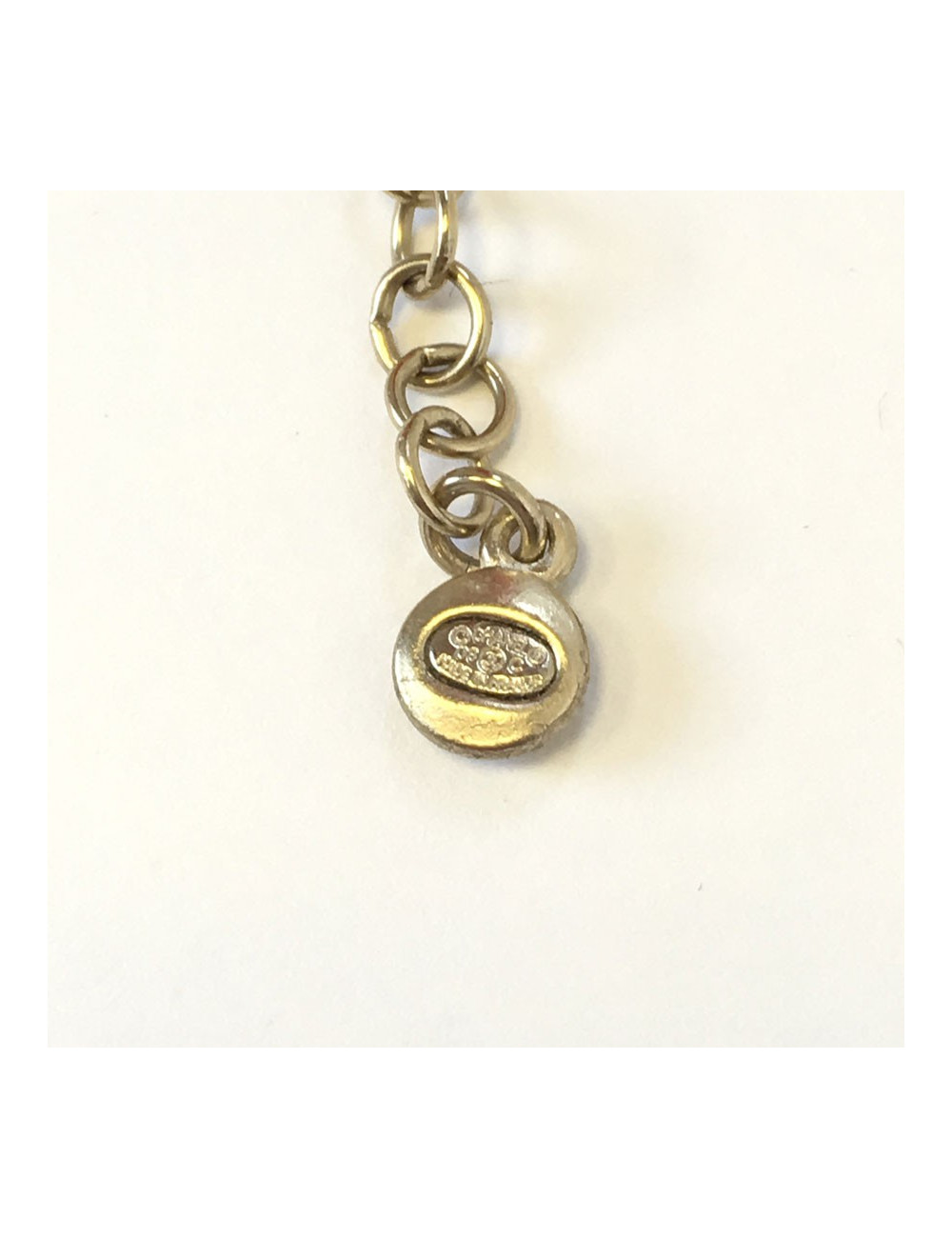 xxx Collier CHANEL "Oursin" en métal doré