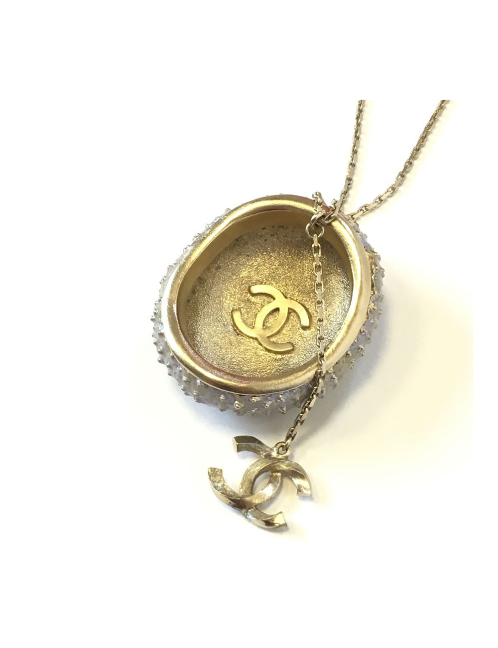 Necklace "Sea Urchin" CHANEL gold metal