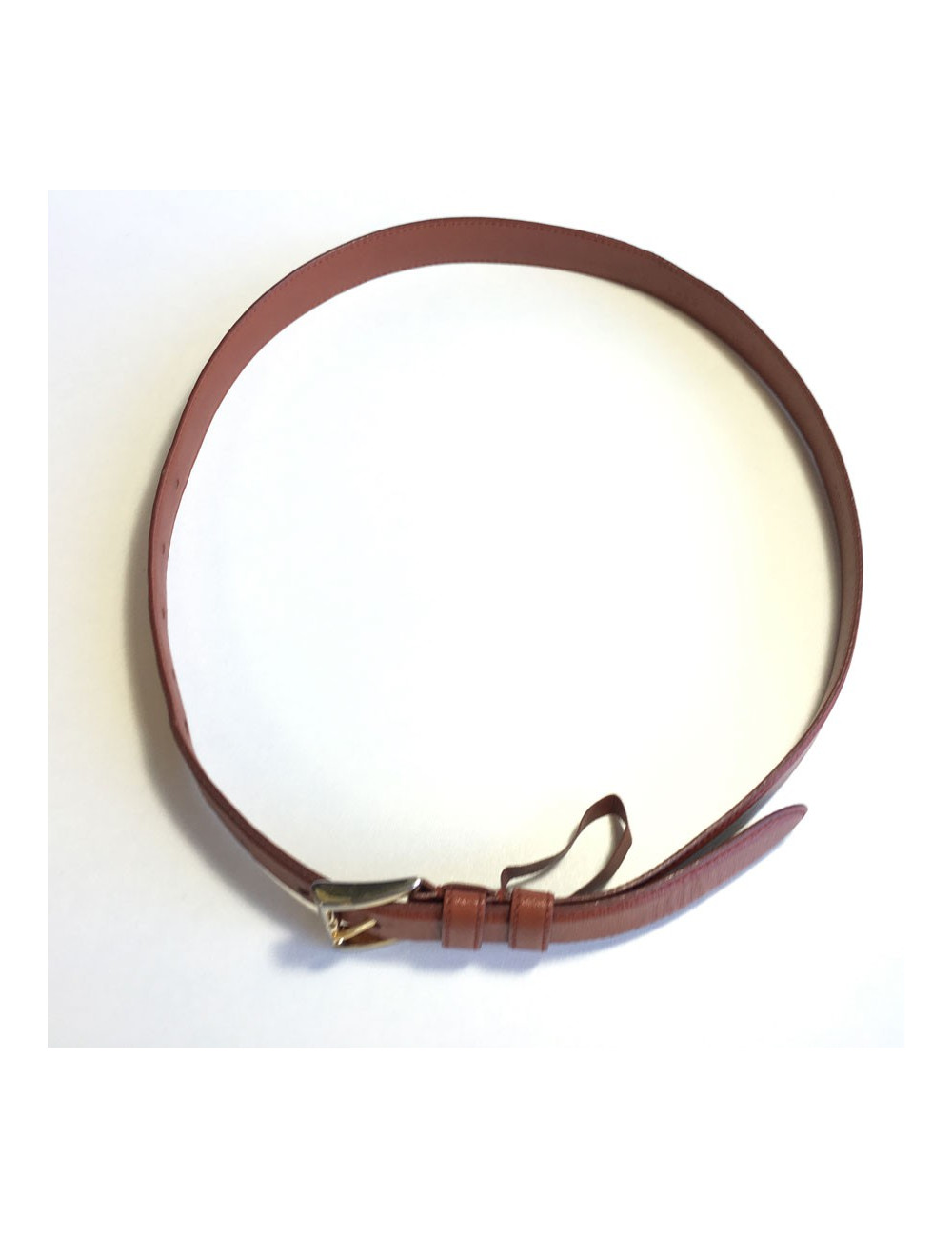 PRADA brown leather belt