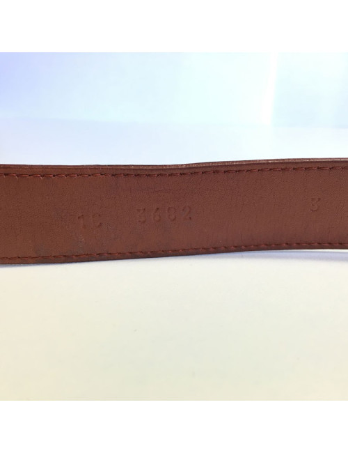PRADA brown leather belt
