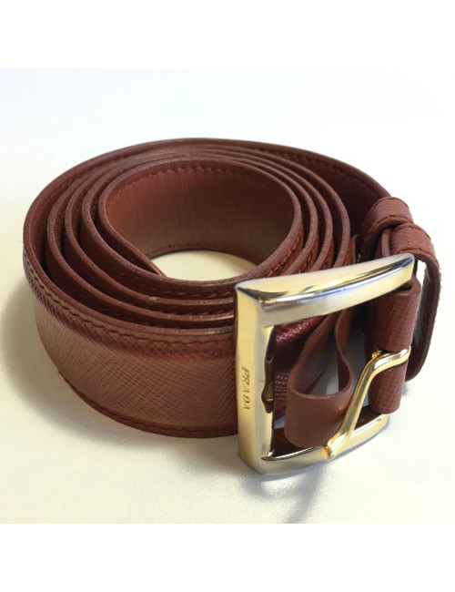 PRADA brown leather belt