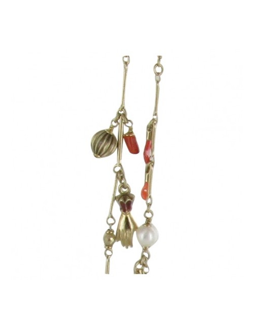 Sautoir corail & perles d'eau douce CHANEL