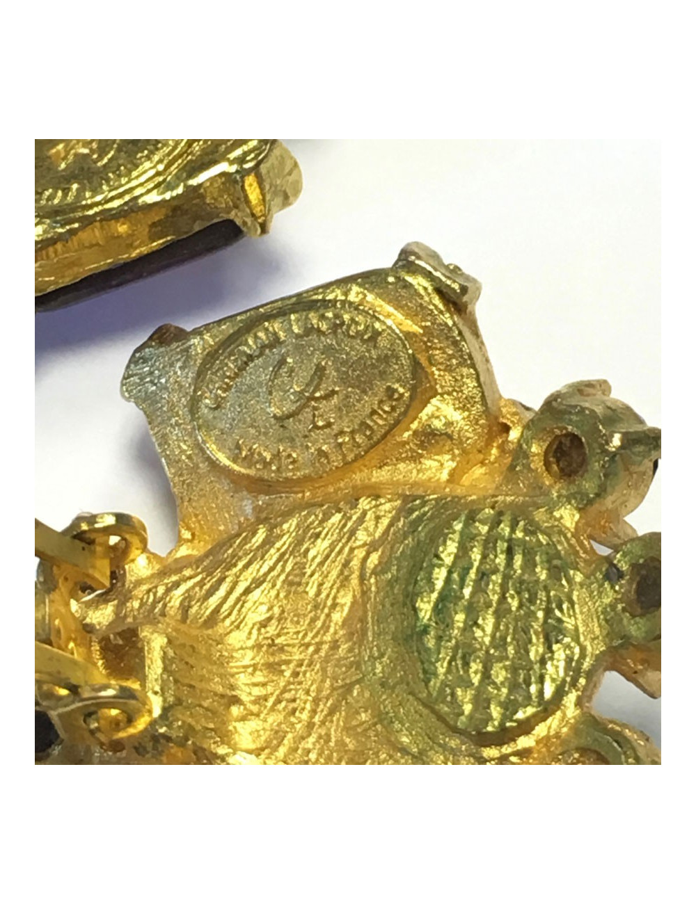 xxx Boucles d'oreille clips CHRISTIAN LACROIX Couture