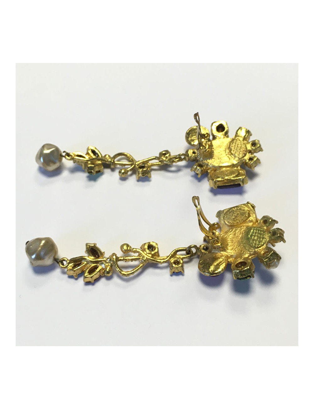 xxx Boucles d'oreille clips CHRISTIAN LACROIX Couture