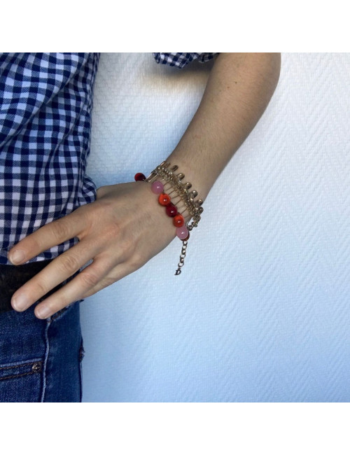 Bracelet DIOR breloques en pâte de verre