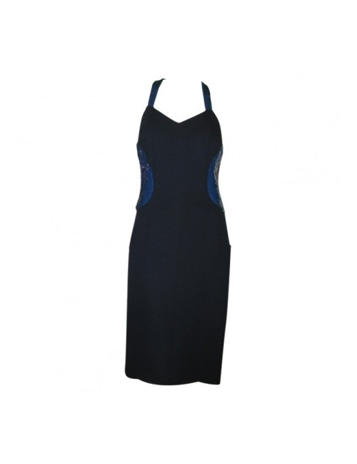 Robe soir sequins bleus CHANEL