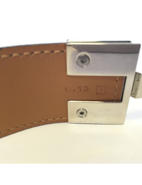 Ceinture HERMES en cuir marron T36