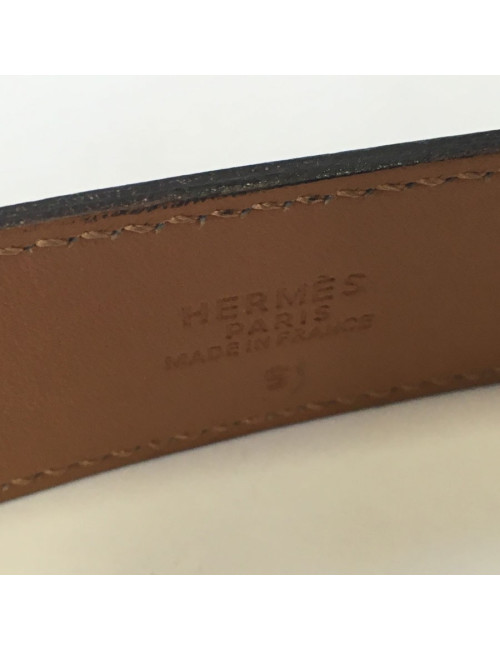 T36 brown leather HERMES belt