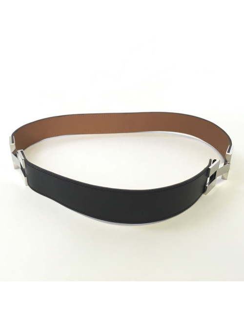 Ceinture HERMES en cuir marron T36