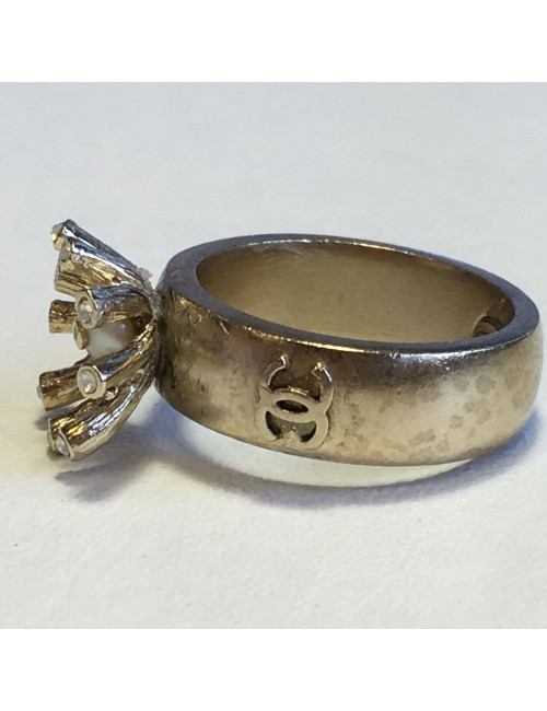 Ring CHANEL gold gold metal pale size 51