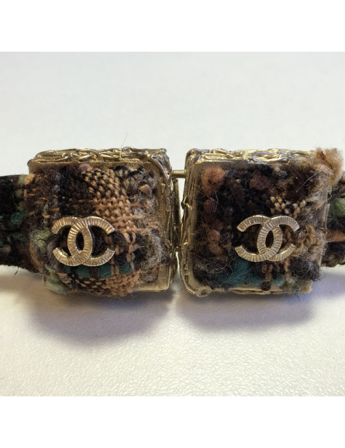 Belt "Paris-Edinburgh" CHANEL Brown Plaid