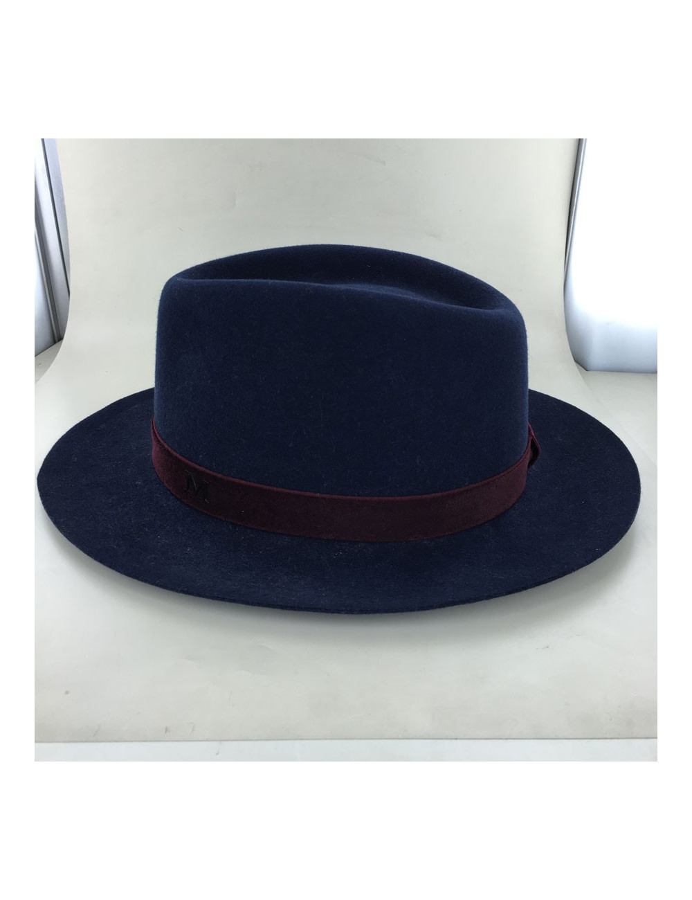 Felt Henrietta Maison MICHEL Blue Burgundy grosgrain