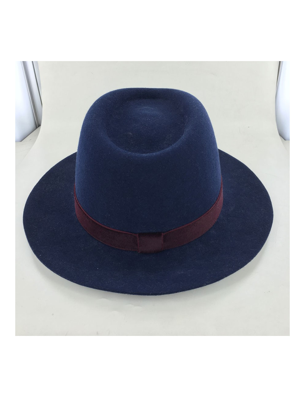 Felt Henrietta Maison MICHEL Blue Burgundy grosgrain