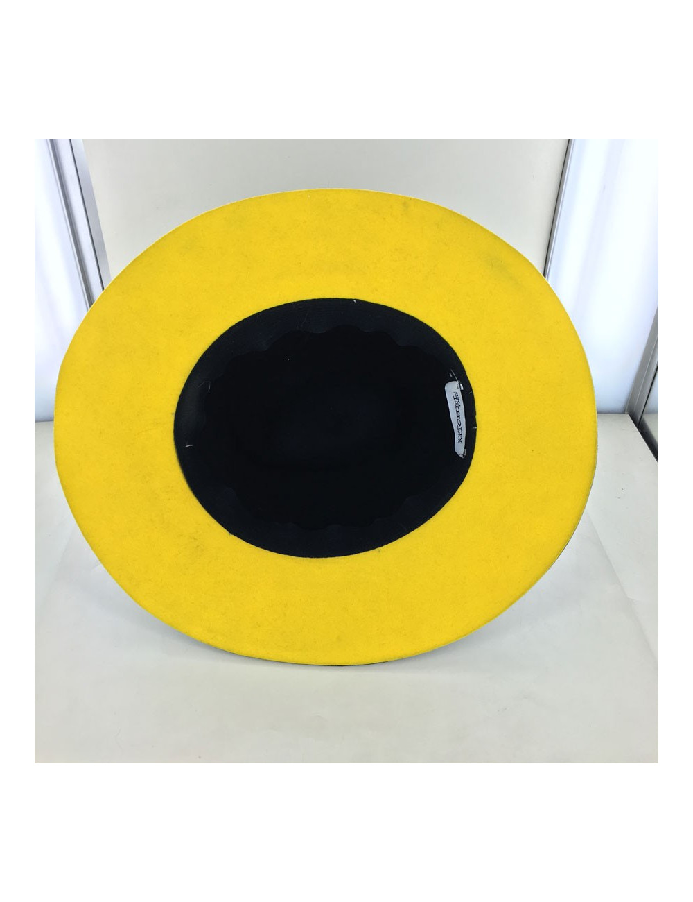 Feutre Virginie MAISON MICHEL bicolore noir et jaune