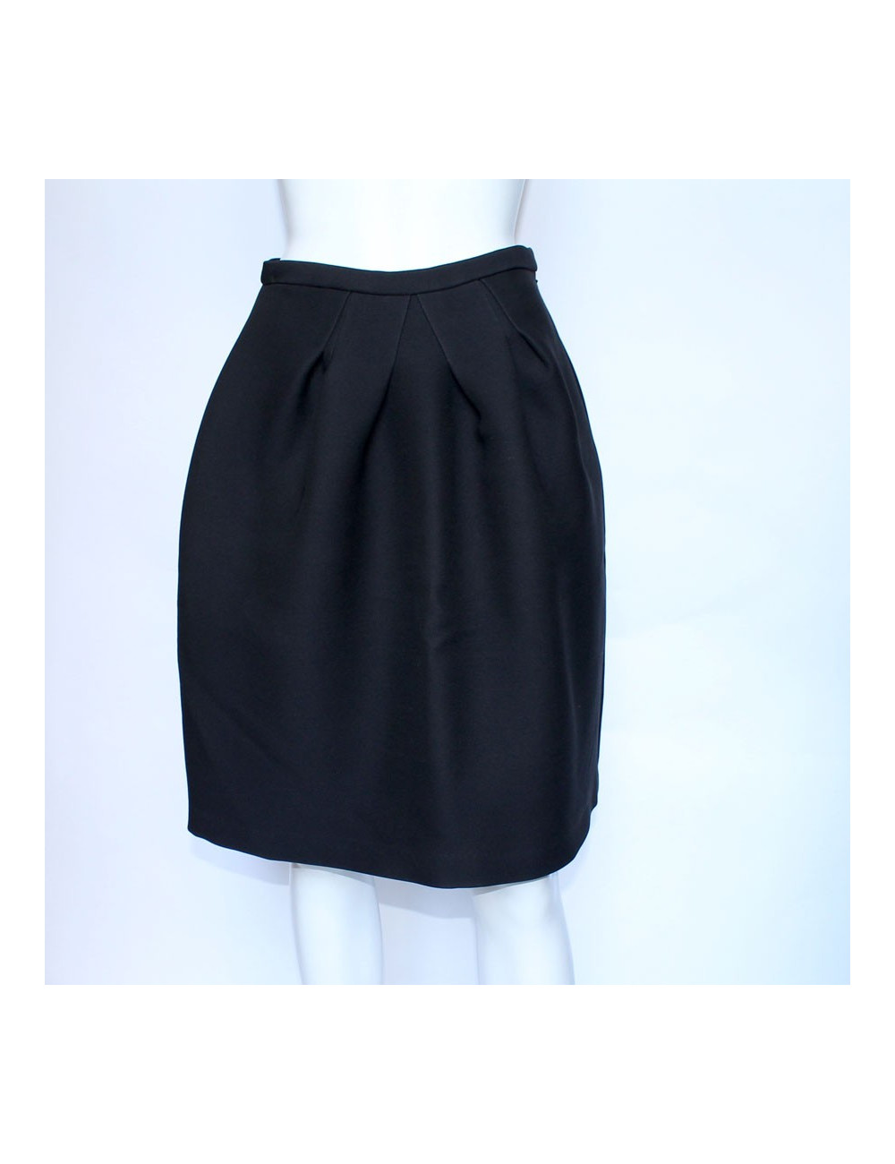 CHRISTIAN DIOR skirt in Black wool crepe