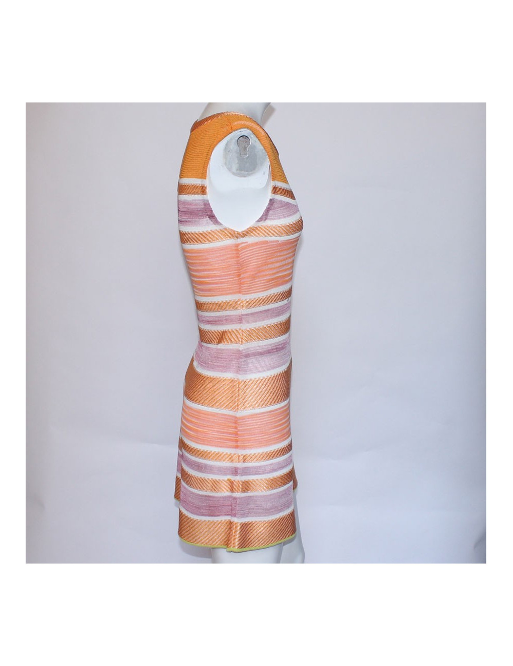 MISSONI T 40 orange and purple summer dress