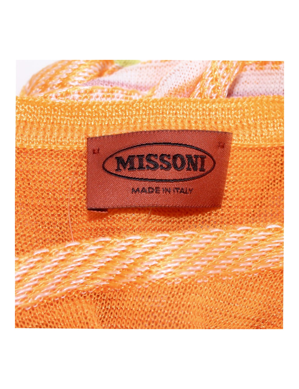 MISSONI T 40 orange and purple summer dress