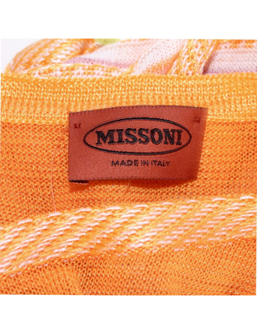 Robe MISSONI T 40 orange et mauve d'Été 