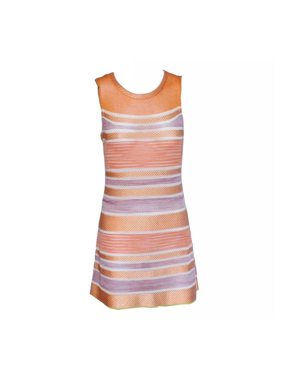 MISSONI T 40 orange and purple summer dress