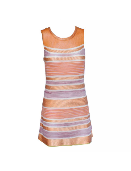 Robe MISSONI T 40 orange et mauve d'Été 