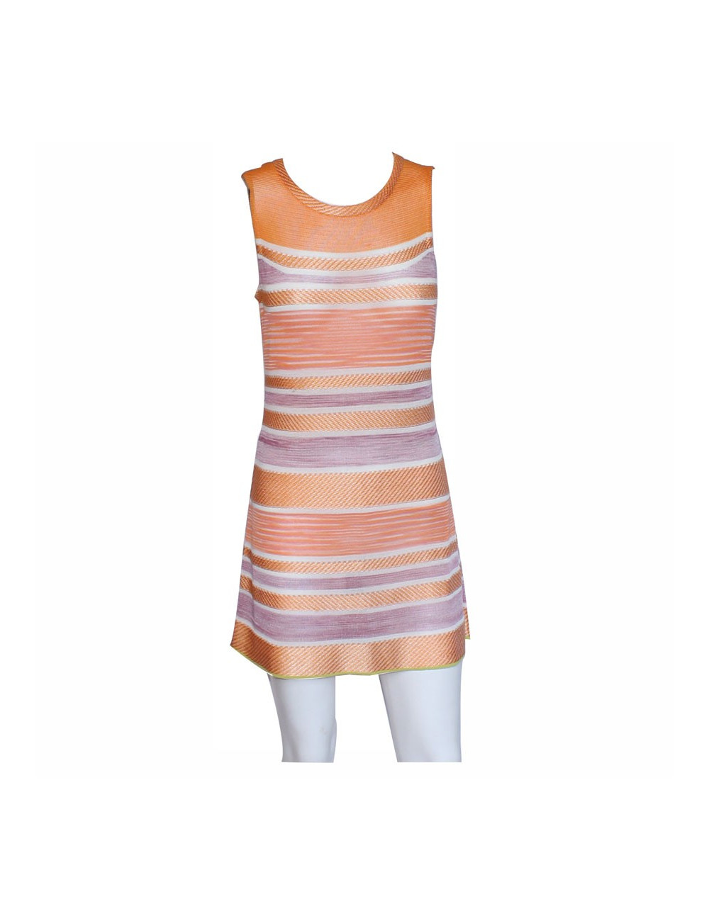MISSONI T 40 orange and purple summer dress