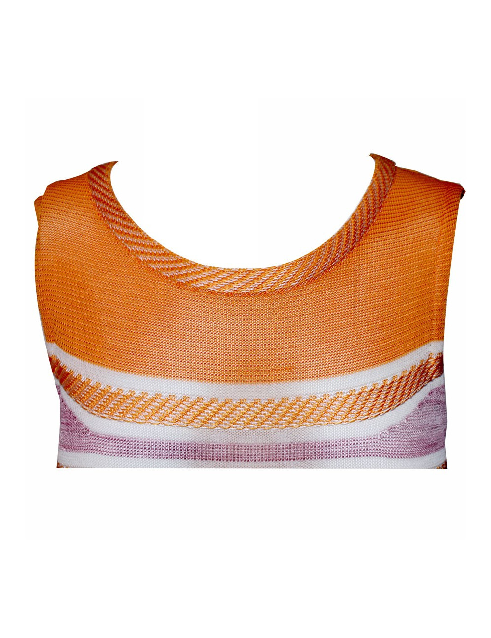 MISSONI T 40 orange and purple summer dress