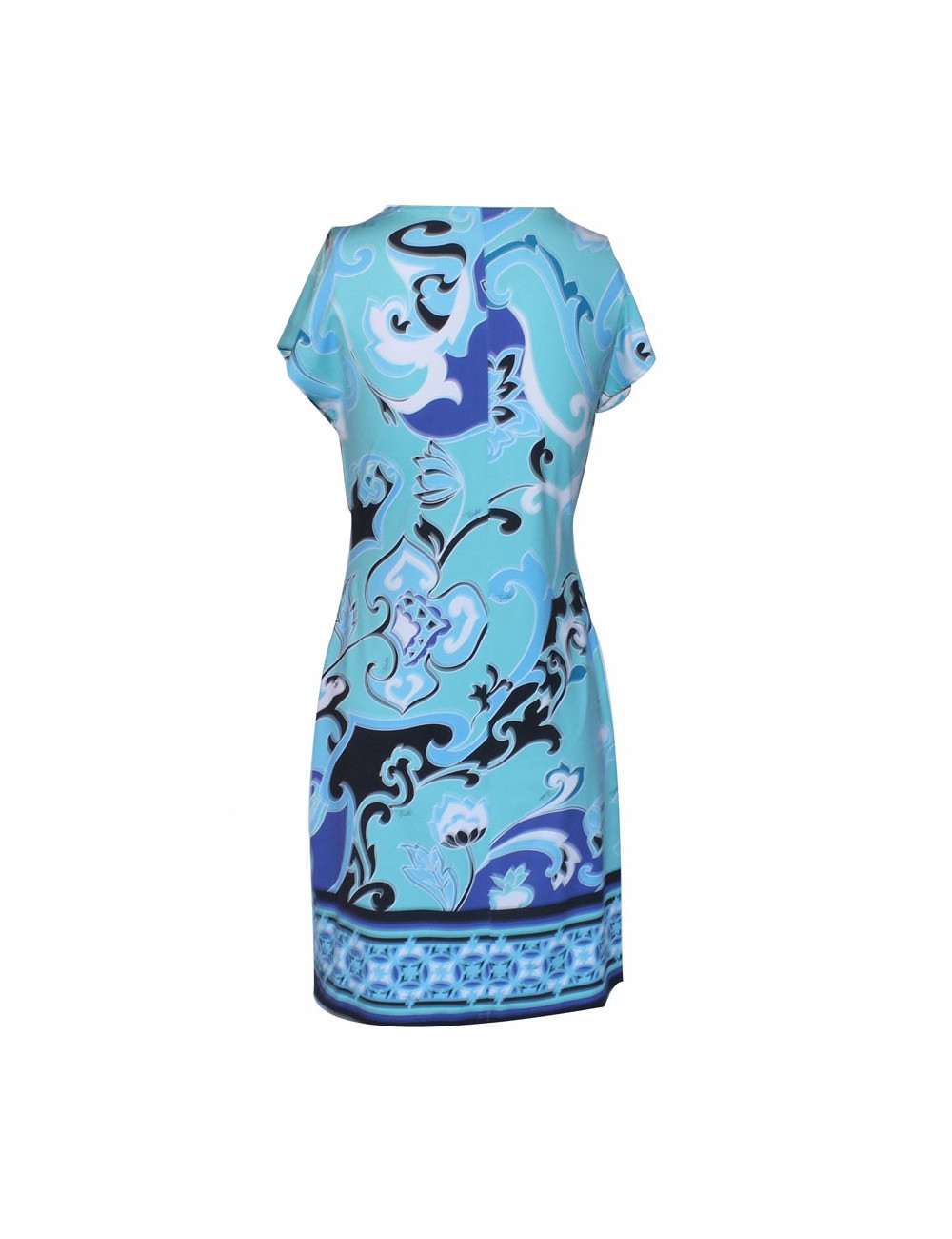 Robe EMILIO PUCCI T 38 bleue