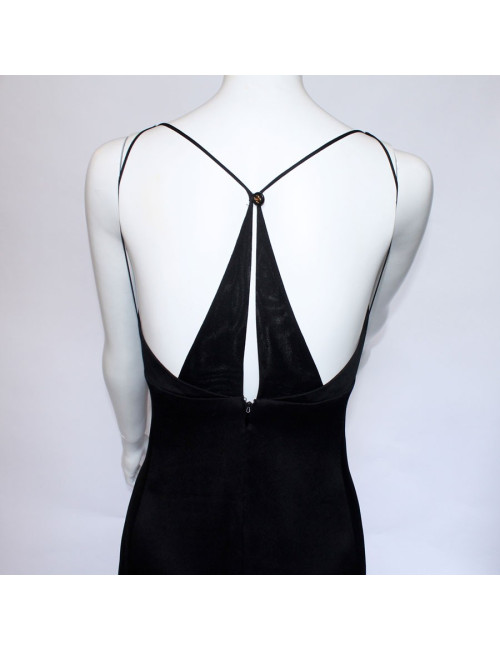 Robe CHANEL  t 38 soie noire