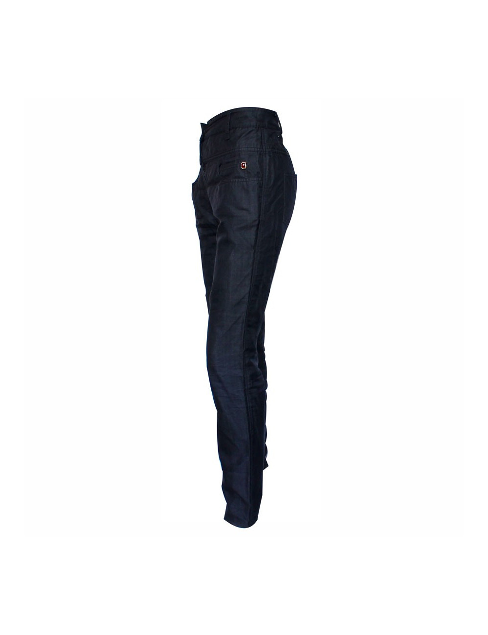 Pantalon CHANEL T 42 noir voile de soie