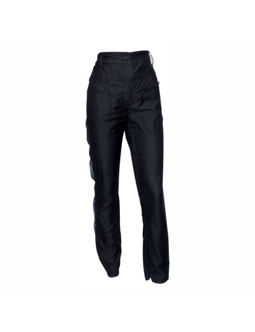 Black CHANEL T 42 pants veil of silk