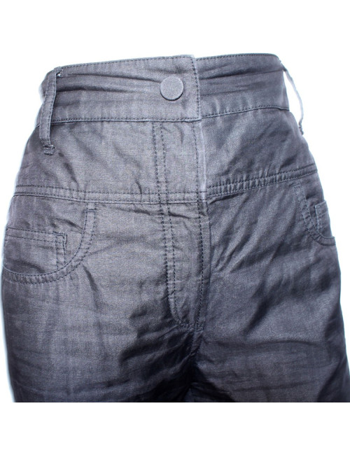 Pantalon CHANEL T 42 noir voile de soie