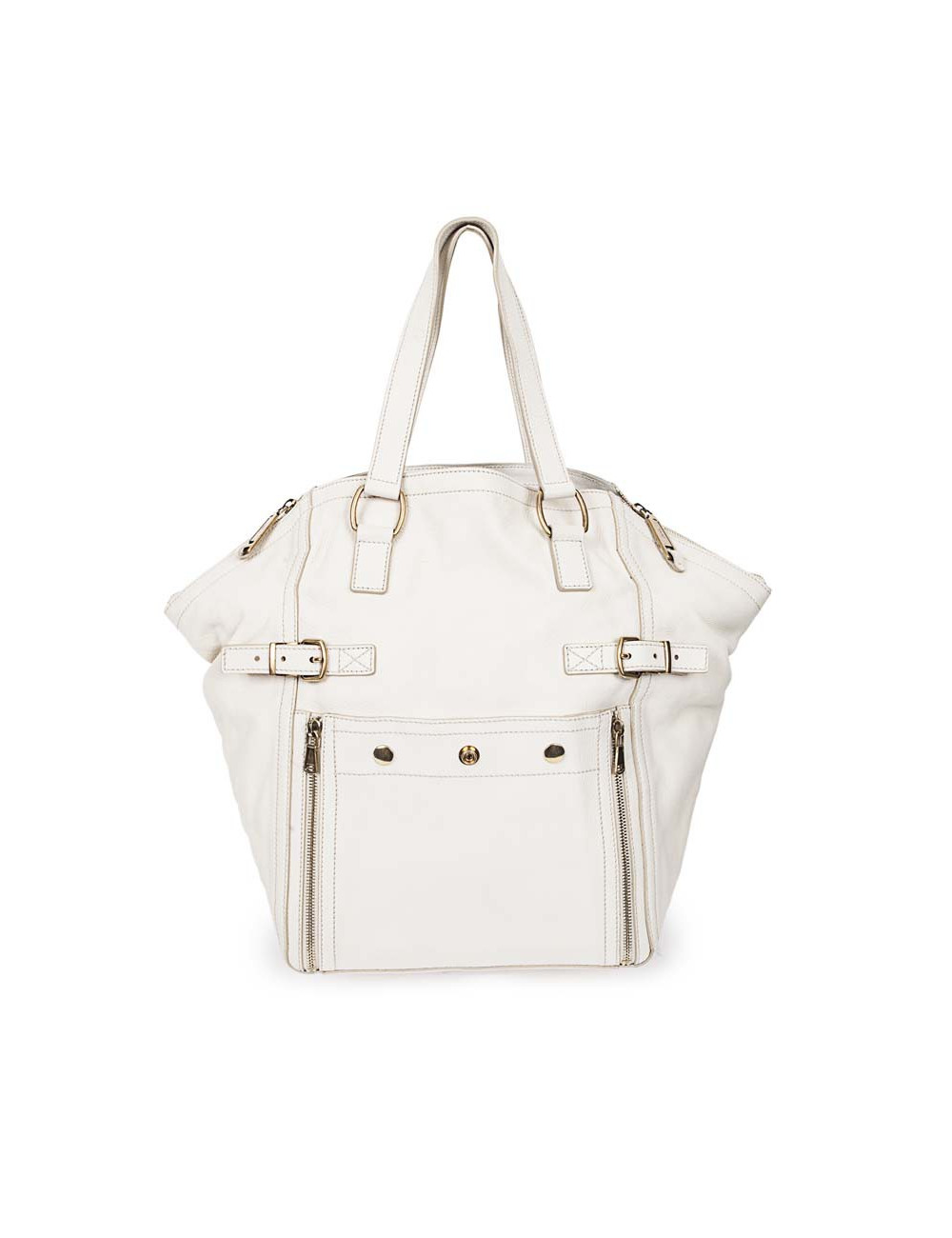 Sac 'Downtown' SAINT LAURENT cuir grainé beige