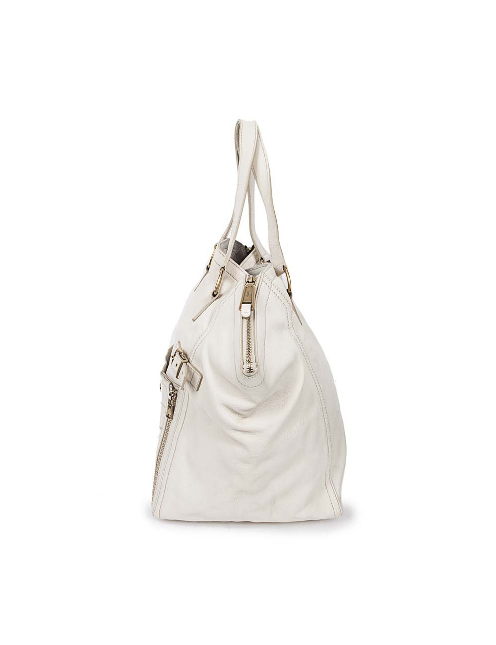 Sac 'Downtown' SAINT LAURENT cuir grainé beige