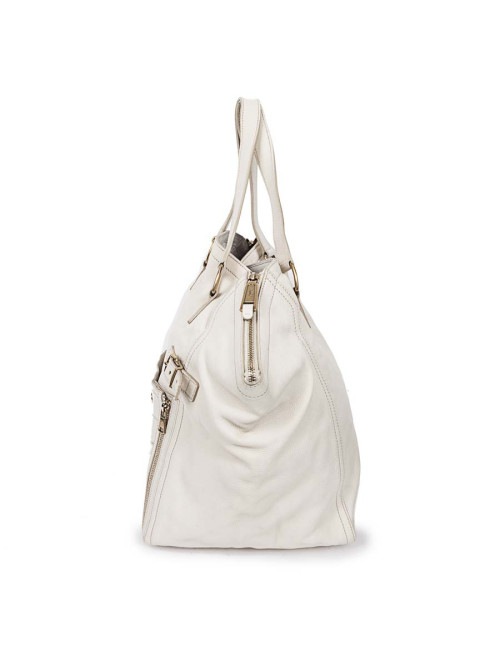 Sac 'Downtown' SAINT LAURENT cuir grainé beige