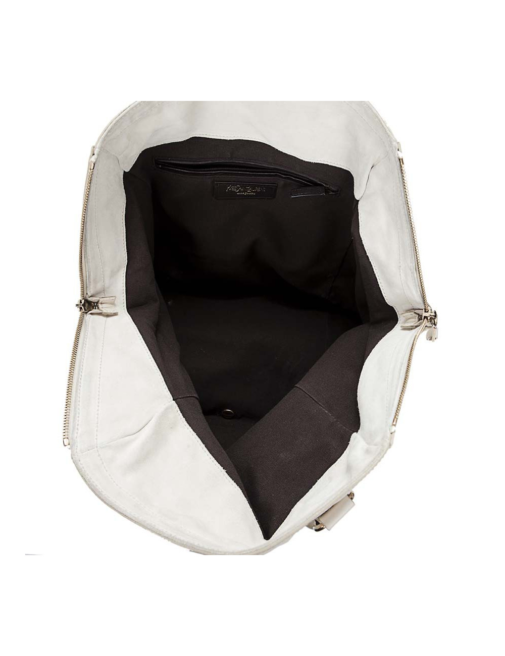 YVES SAINT LAURENT 'Downtown' bag in beige grained leather 