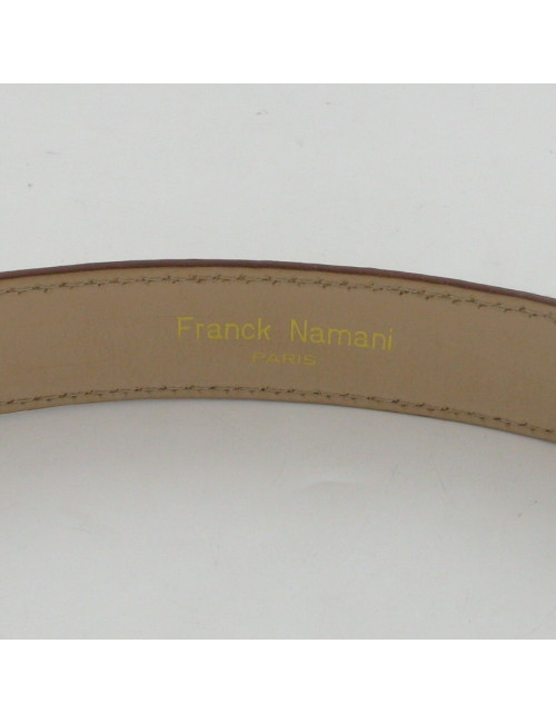Ceinture cuir jaune FRANCK NAMANI