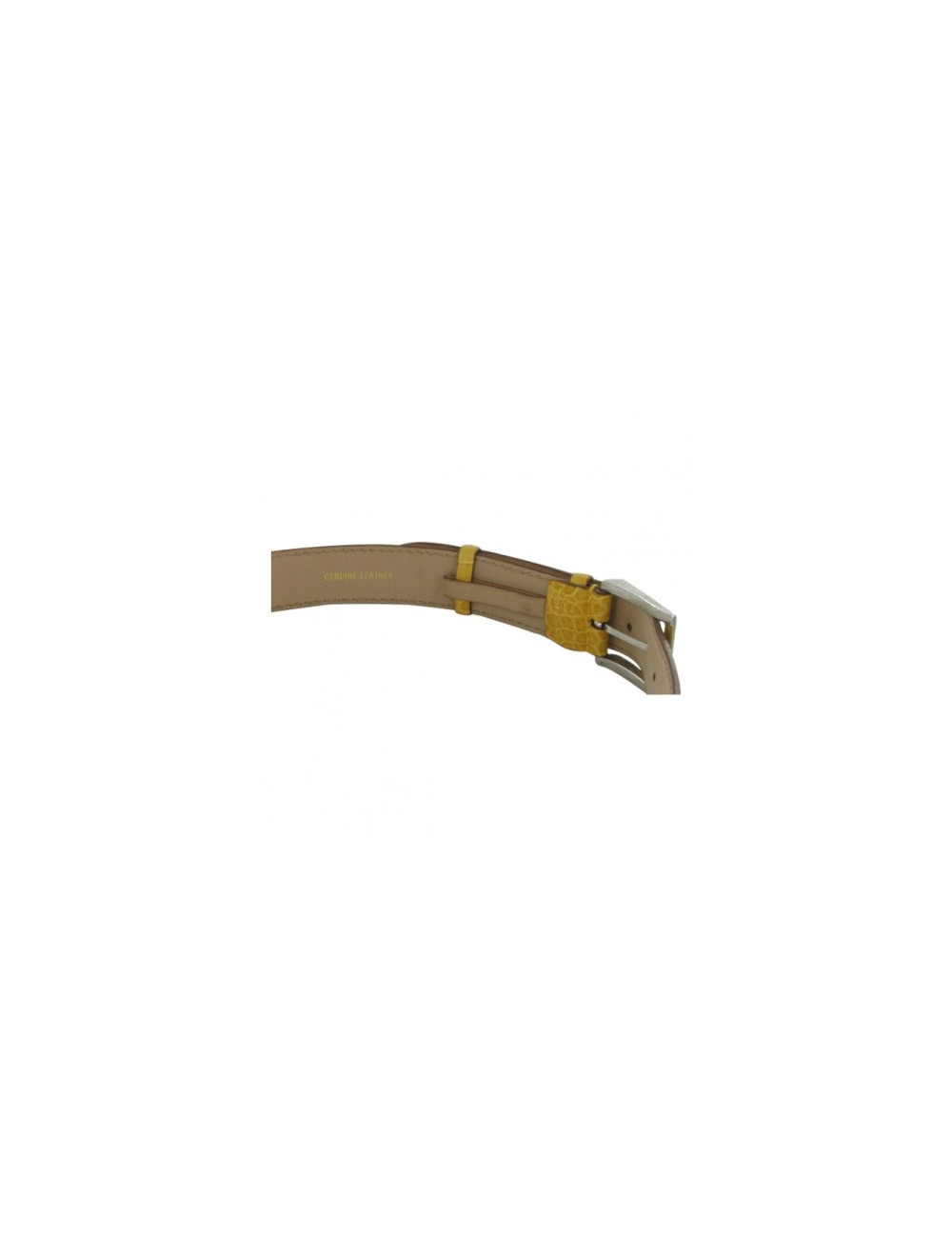 Ceinture cuir jaune FRANCK NAMANI